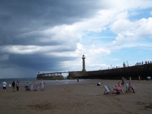 Changeable beach weather